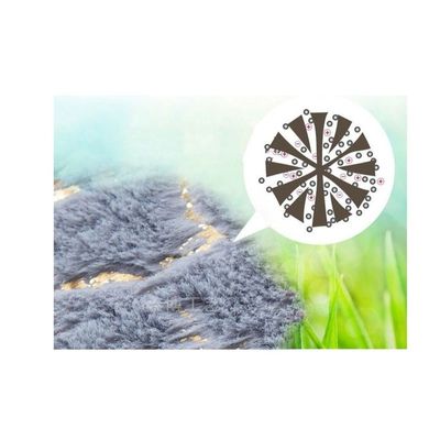 Super Soft Rabbit Fur Round Living Room Carpet With Water Proof Material And Anti Slip Bottom (Size 80CM)