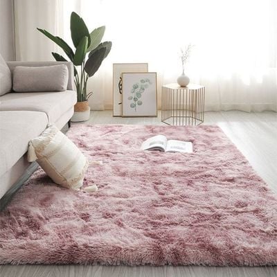 Modern Wool Fluffy Floor Mat Carpet with Anti slip High Pile Bottom with Upgraded Foam (Size 120-160CM)