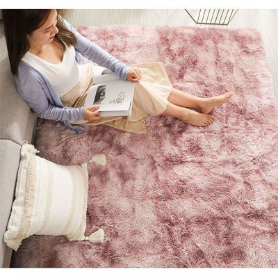 Modern Wool Fluffy Floor Mat Carpet with Anti slip High Pile Bottom with Upgraded Foam (Size 120-160CM)