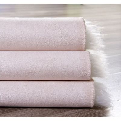 Super Soft Rabbit Fur Flower Design Living Room Carpet With Anti Slip Bottom (Size 80CM)