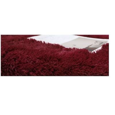 Modern Wool Fluffy Floor Mat Carpet with Anti slip High Pile Bottom with Upgraded Foam (Size 120-160CM)