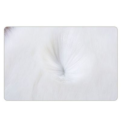 Super Soft Rabbit Fur Flower Design Living Room Carpet With Anti Slip Bottom (Size 80CM)