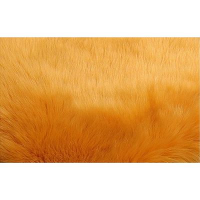 Super Soft Rabbit Fur Flower Design Living Room Carpet With Anti Slip Bottom (Size 80CM)