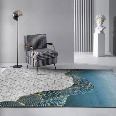 Area Rug Anti-Skid Modern Floor Carpet For Indoor Living Room Dining Room Bedroom With Beautiful Print (Size 120-160CM)