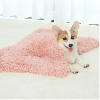 Comfortable Ultra Soft Pet Blanket With Self Warming Soft Cushion with Fleece Hand feel