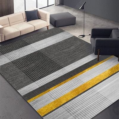 Non Slip Modern Area Rug Floor Carpet Made With High Quality Crystal Velvet Cashmere With Light Luxury Material For Indoor Living Room Dining Room Bedroom With Beautiful Print (Size 120-160CM)