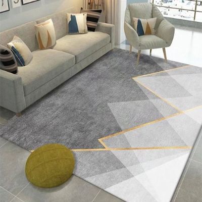 Non Slip Modern Large Area Rug Floor Carpet Made With High Quality Crystal Velvet With Light Luxury Material For Indoor Living Room Dining Room Bedroom With Beautiful Print (Size 140-200CM)