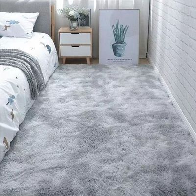 Modern Wool Fluffy Floor Mat Carpet with Anti slip High Pile Bottom with Upgraded Foam (Size 120-160CM)