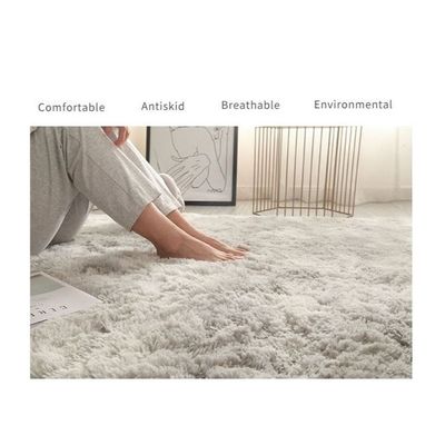 Modern Wool Fluffy Floor Mat Carpet with Anti slip High Pile Bottom with Upgraded Foam (Size 120-160CM)