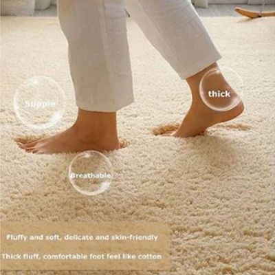 Extra Soft Tie Dyed Living Room Faux Fur Fluffy Carpet With Antislip Bottom (Size 120-160CM)