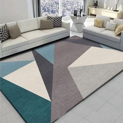 Non Slip Modern Area Rug Floor Carpet Made With High Quality Polyester With Light Luxury Material For Indoor Living Room Dining Room Bedroom With Beautiful Print (Size 100-160CM)