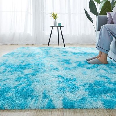 Extra Soft Tie Dyed Living Room Faux Fur Fluffy Carpet With Antislip Bottom (Size 80-160CM)