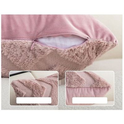 2 PCS Of Throw Pillow With Extra Comfort And Fluffy Material With Soft Hand feel