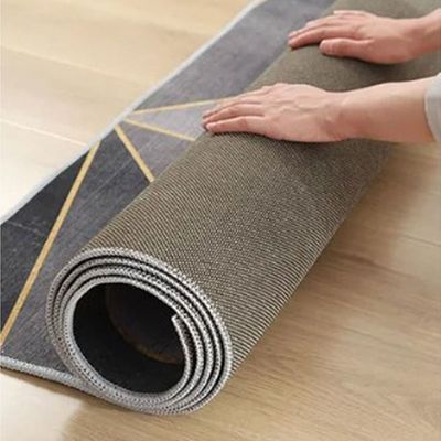 Non Slip Modern Area Rug Floor Carpet Made With High Quality Crystal Velvet With Soft Hand feel Material For Indoor Living Room Dining Room Bedroom With Beautiful Print (Size 120-160CM)