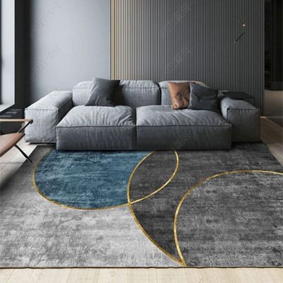 Non Slip Modern Area Rug Floor Carpet Made With High Quality Crystal Velvet With Soft Hand feel Material For Indoor Living Room Dining Room Bedroom With Beautiful Print (Size 120-160CM)