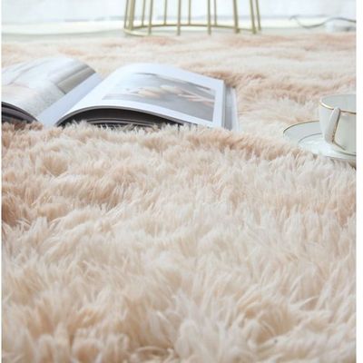 Modern Wool Fluffy Floor Mat Carpet with Anti slip High Pile Bottom with Upgraded Foam (Size 120-160CM)