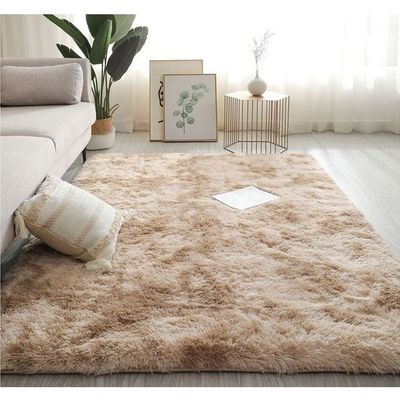 Modern Wool Fluffy Floor Mat Carpet with Anti slip High Pile Bottom with Upgraded Foam (Size 120-160CM)