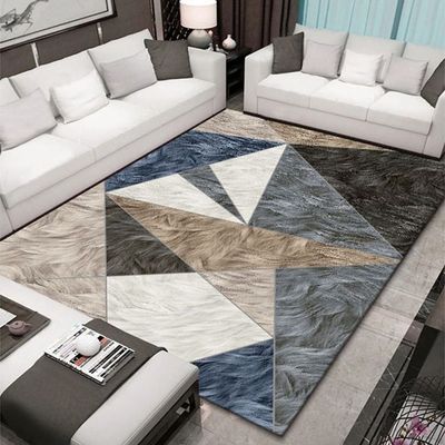 Non Slip Modern Large Area Rug Floor Carpet Made With High Quality Crystal Velvet With Light Luxury Material For Indoor Living Room Dining Room Bedroom With Beautiful Print (Size 140-200CM)