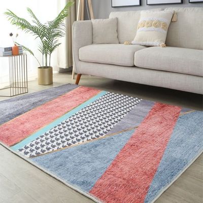 Area Rug Anti Slip Modern Floor Carpet Made With High Quality Crystal Velvet Cashmere With Light Luxury Material For Indoor Living Room Dining Room Bedroom With Beautiful Print (Size 80-160CM)