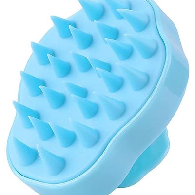 Multi-Use Hair Washing Shampoo Brush Blue