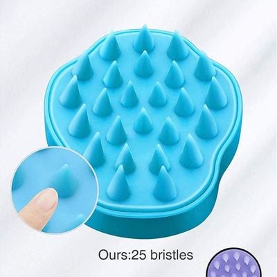 Multi-Use Hair Washing Shampoo Brush Blue