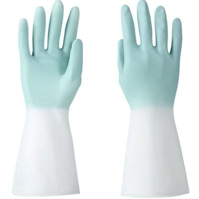 Pair Of Reusable Water-Proof Gloves For Kitchen And Cleaning Households