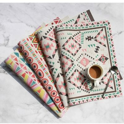 4 Pcs Set Anti Slip Unique Printed Table Mat High Grade For Dining Table Coffee Table Etc. (Size 35-35Cm)