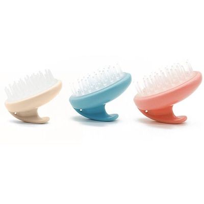 Set Of 3 Hair Scalp Massager Brush Non Slip With Silicon Material Scrubber Dandruff Scalp Exfoliator