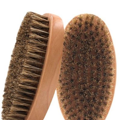 Set Of 2 Wooden Brush Scrubber For Hair And Body With Soft Bristles.