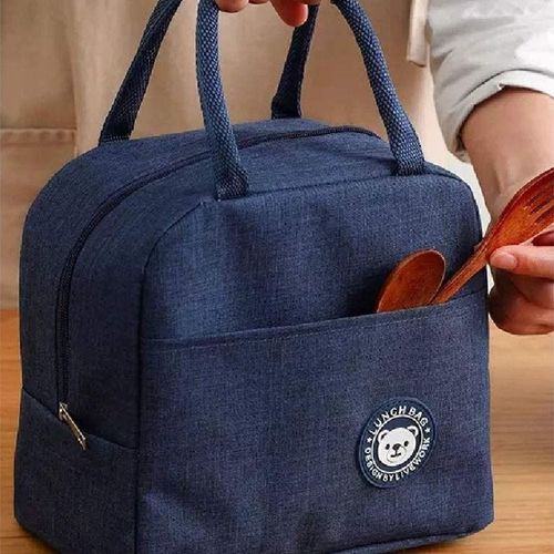 Insulated Lunch Bags For Women And Men Leak Proof Water Resistant Container Light Weight Portable Box - Blue