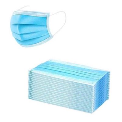 50-Pieces Disposable 3 Ply Face Mask