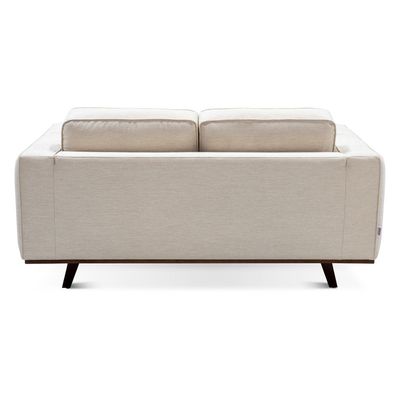 Lana 2-Seater Fabric Sofa-Beige  with Wooden Leg | Size: 174W*98D*85H