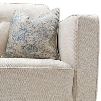 Lana 1-Seater Fabric Sofa-Beige with Wooden Leg | Size: 98W*98D*85H