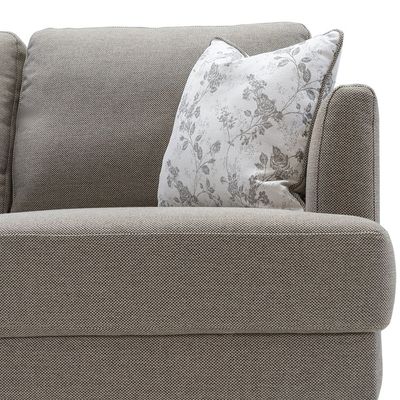 Isla 3-Seater Fabric Sofa-Beige | Size: 220W*94D*90H