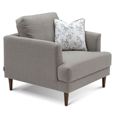 Isla 1-Seater Fabric Sofa-Beige | Size: 88W*94D*90H