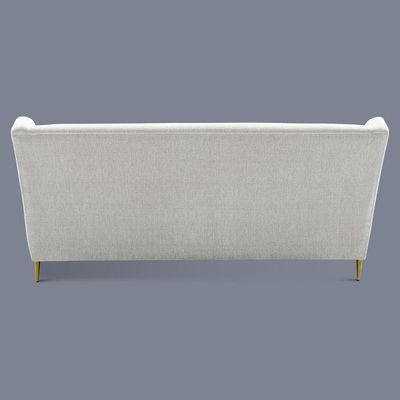 3-Seater Berlin Fabric Sofa-Beige with Golden leg | Size: 200W*92D*92H