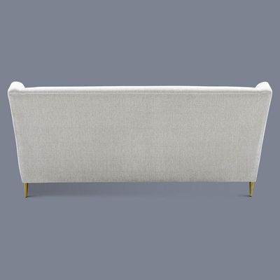 3-Seater Berlin Fabric Sofa-Beige with Golden leg
