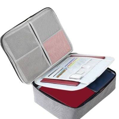 Document And iPad Storage And Organizer (Grey)