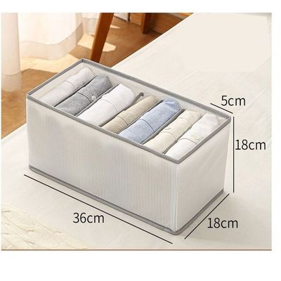 Set Of 3 Storage Boxes For Clothes Closet Organizer Foldable With Waterproof Material.