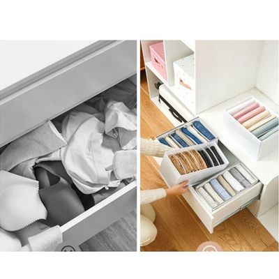Set Of 3 Storage Boxes For Clothes Closet Organizer Foldable With Waterproof Material.