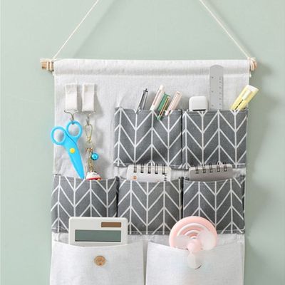 Hanging Storage Bags Wall Mount Closet Organizer With Different Sized Pockets (Size 32.5-52CM)