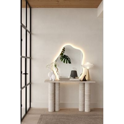 Skylar Irregular Cloud Shape Wall Mirror with Backlit LED 