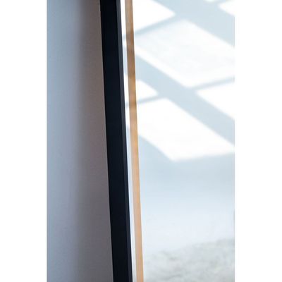 Kayla Black LED Rectangle Mirror with Rounded Corners 