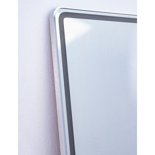 Kayla Silver Frame LED Rectangle Full Length Mirror 