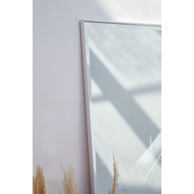 Silver Rectangular PVC Frame Mirror 