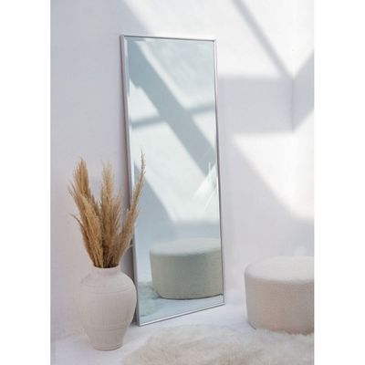 Silver Rectangular PVC Frame Mirror 