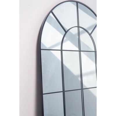 Astrid Black Window Arch Full Length Mirror 