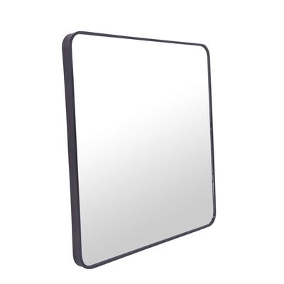 Black Square Rounded Corners Vanity & Hallway Mirror 