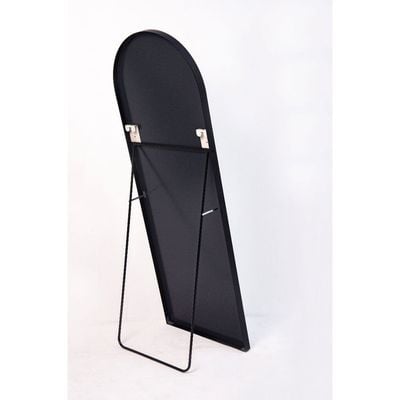 Black Arch Full Length Mirror with Stand 