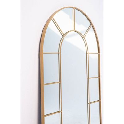 Window Arch Gold Mirror 